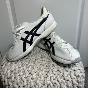 Asics White and Black Sneakers